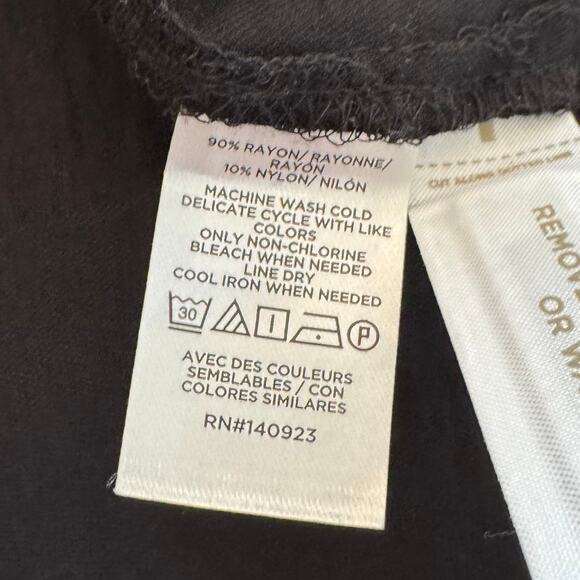 Ann Taylor LOFT Black Long Sleeve Button Down Tie Waist Shirt Dress 0 NWT - Picture 6 of 11